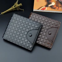 2021 new men wallets small money purses wallet casual short multi card holder male youth thin wallet with coin bag zipper wallet