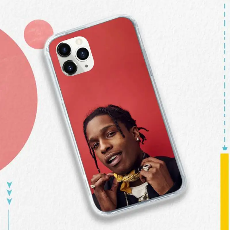 

ASAP Mob Asap Rocky Rapper Phone Case for iPhone 11 12 pro XS MAX 8 7 6 6S Plus X 5S SE 2020 XR