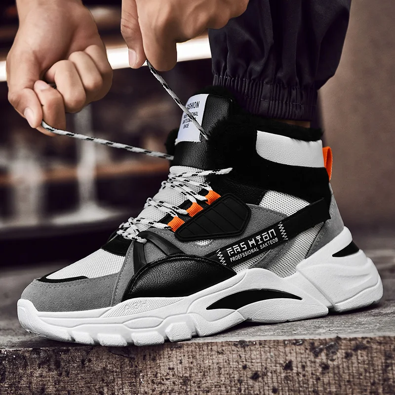 Мужские ботинки модные мужская водонепроницаемая обувь Женская Мужская