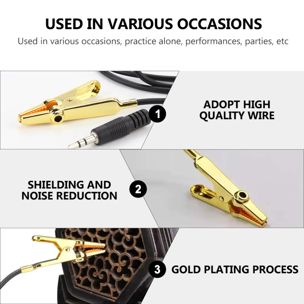 

4.5m Instrument Microphone 3.5mm Clip-on Wind Instrument Mic for Horn Trumpet