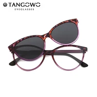 tangowo vintage cateye sunglasses women myopia eyeglass clip on brand designer optical frame prescription glasses multifunction
