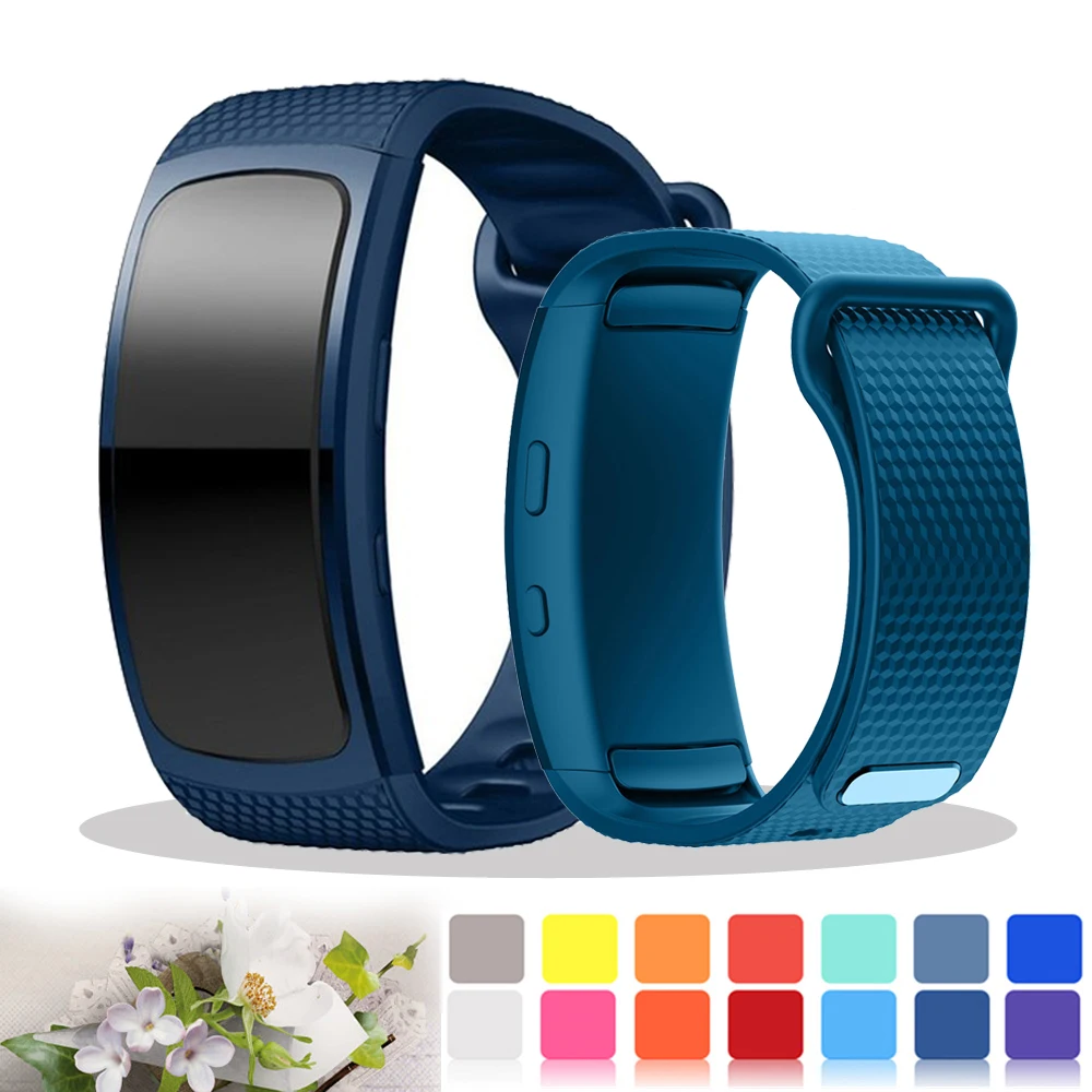 Спортивный силиконовый ремешок для часов сменный браслета Samsung Gear подходит 2