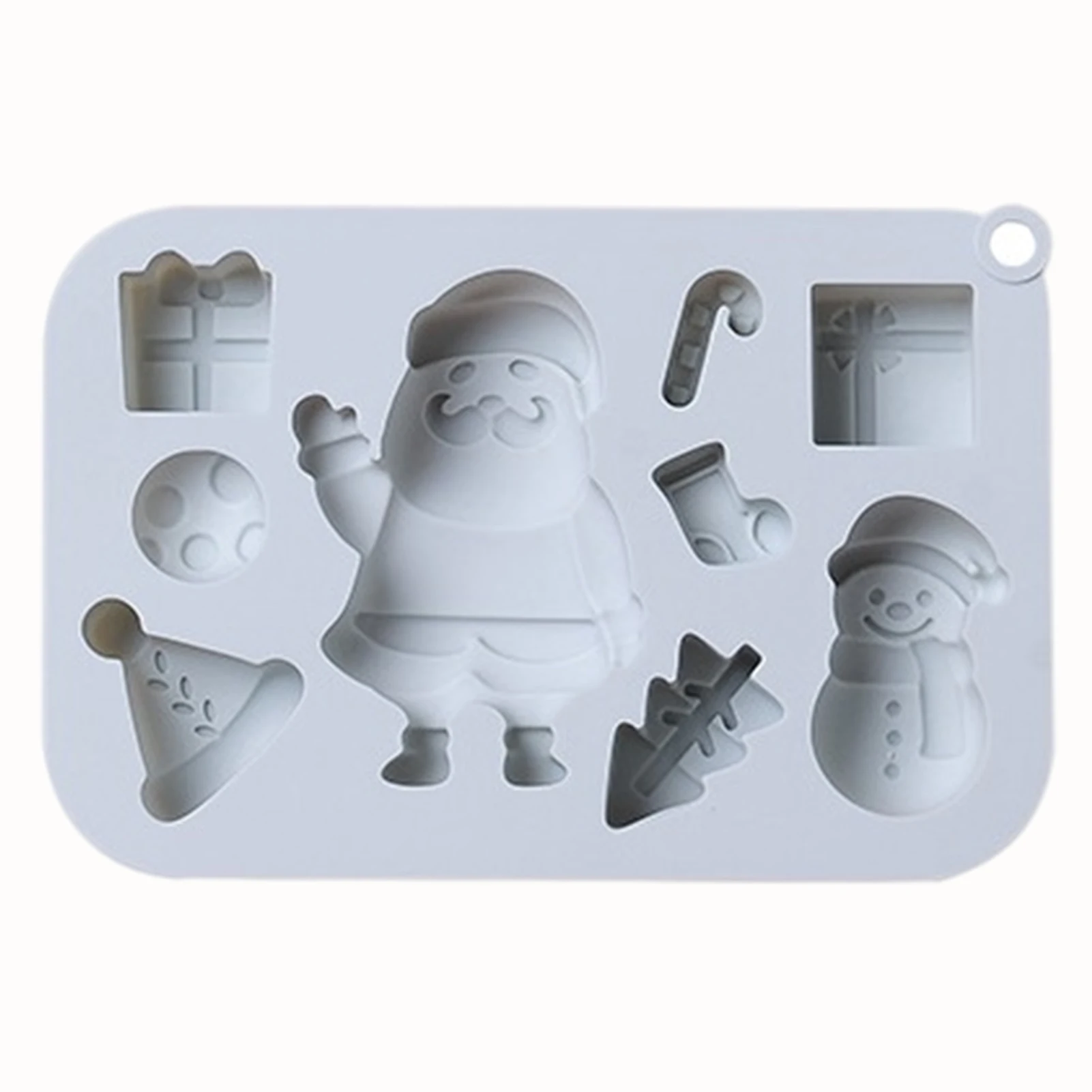 

Christmas Silicone Mold Christmas Fondant Silicone Mold Christmas Tree Santa Claus Shape Baking Mold For Candy Pudding Ice Cube