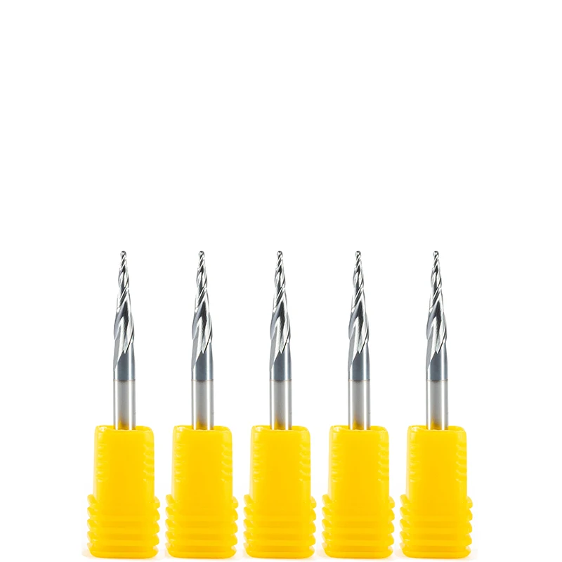 5 шт./лот R0.5 R1.0 * D4 15 50L 2F HRC55 вольфрамовые твердосплавные конические сферические