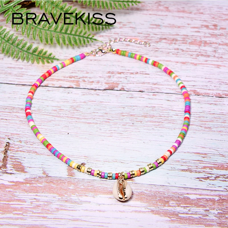 BRAVEKISS 9 цветов Женские Подвески подвески Vsco Ожерелье Дружбы для девочек амулет