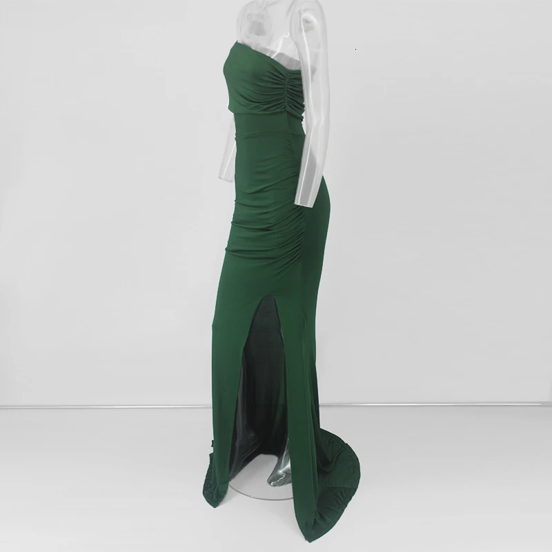 Женское облегающее Бандажное платье с разрезом, Vestidos Verano, летнее сексуальное элегантное платье макси на одно плечо, платья знаменитостей для вечеринок