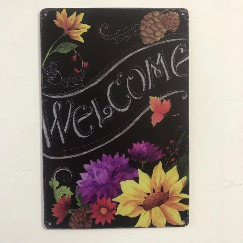 

[Luckyaboy] добро пожаловать, винтажные металлические жестяные знаки, домашний бар, паб, гараж, автозаправочная станция, декоративные пластины, м...