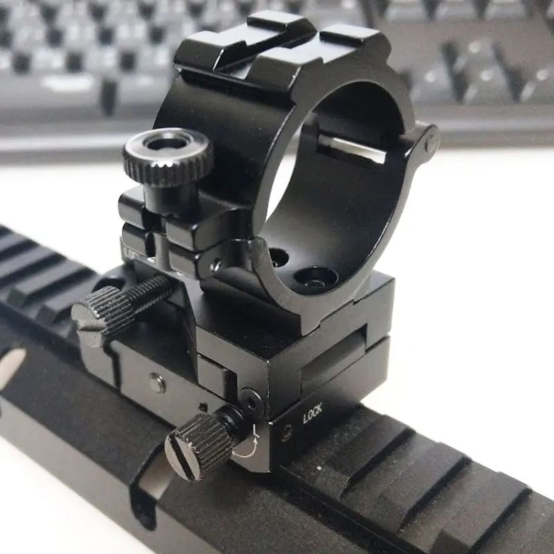 

Hunting Picatinny Rail Scope Mount Windage And Elevation Adjustable 30mm And 25.4mm Universal m4 Airsoft