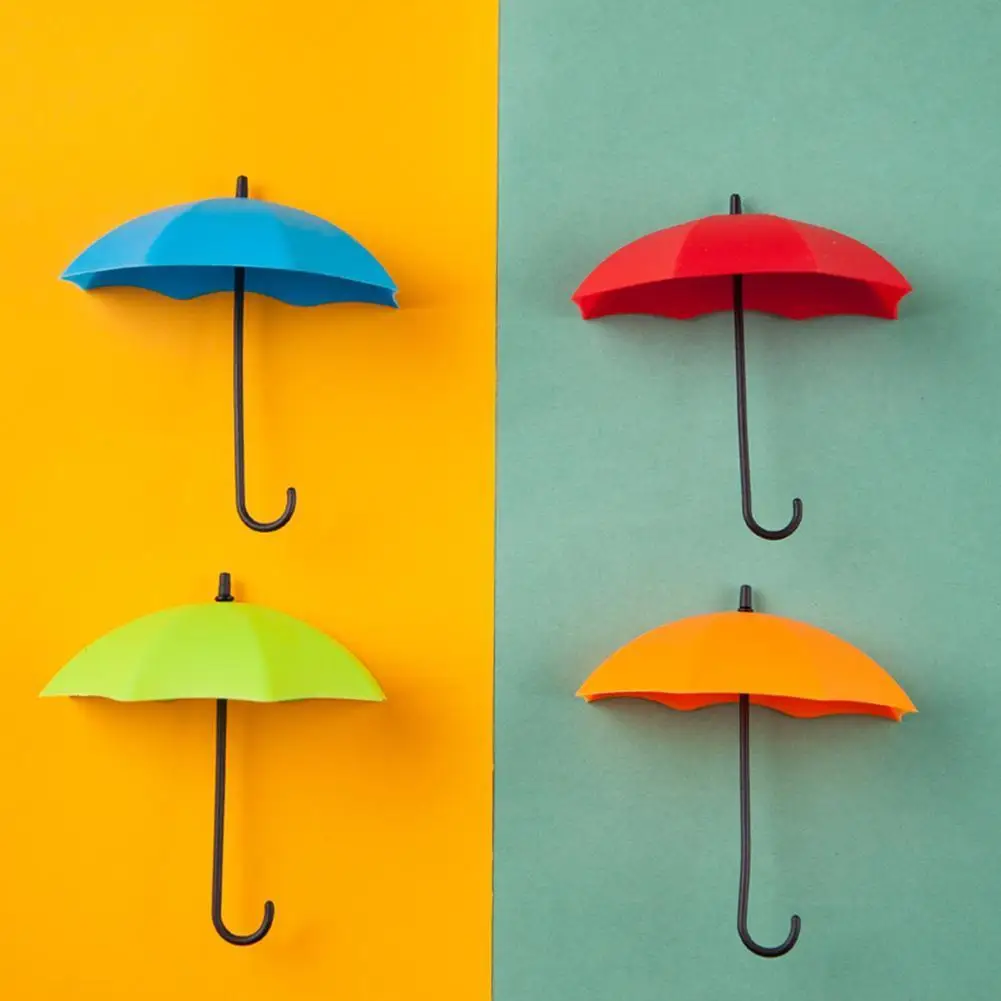 

3pcs/set Umbrella Hook Self Adhesive Hook Wall Door Kitchen Keys Hanger Sticky Sundry Clothing Bathroom Hanging Hooks Holde G9Y6