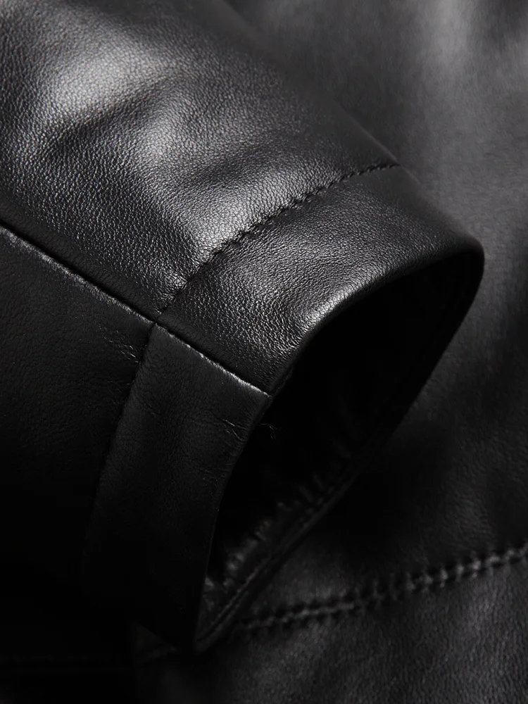 

coat Men's winter and coat, sheepskin leather, duck feather, doudoudoune Homme p-1-752 my1578