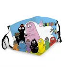 Маска алфавита barbapпа многоразовая с фильтром, пылезащитная Тканевая маска с 3d принтом, для детей и взрослых