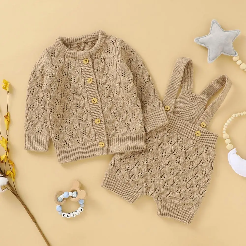 Baby Rompers Sleeveless Newborn Infant Boy Girl Solid Knitted Jumpsuits Outfits One Piece Toddler Kids Sweaters Overalls Clothes | Детская