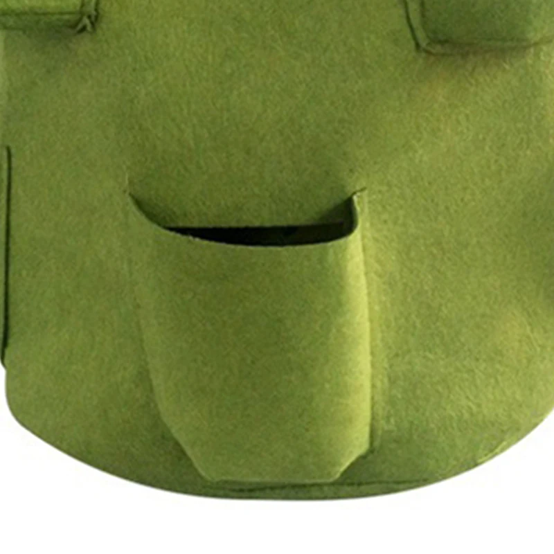 

5/10 Gallons Strawberry Grow Bag Felt Planting Flower Pot Vegetable Growing Pots Fabric Living Planter Seedling Breeding Bag