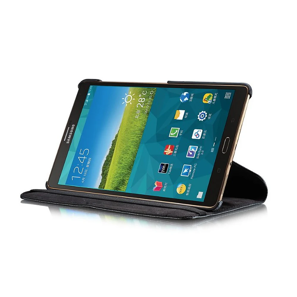 Roating Case For Samsung Galaxy Tab S 8.4 Tablet, Multi Stand Cover For SM-T700 T705c Leather Case
