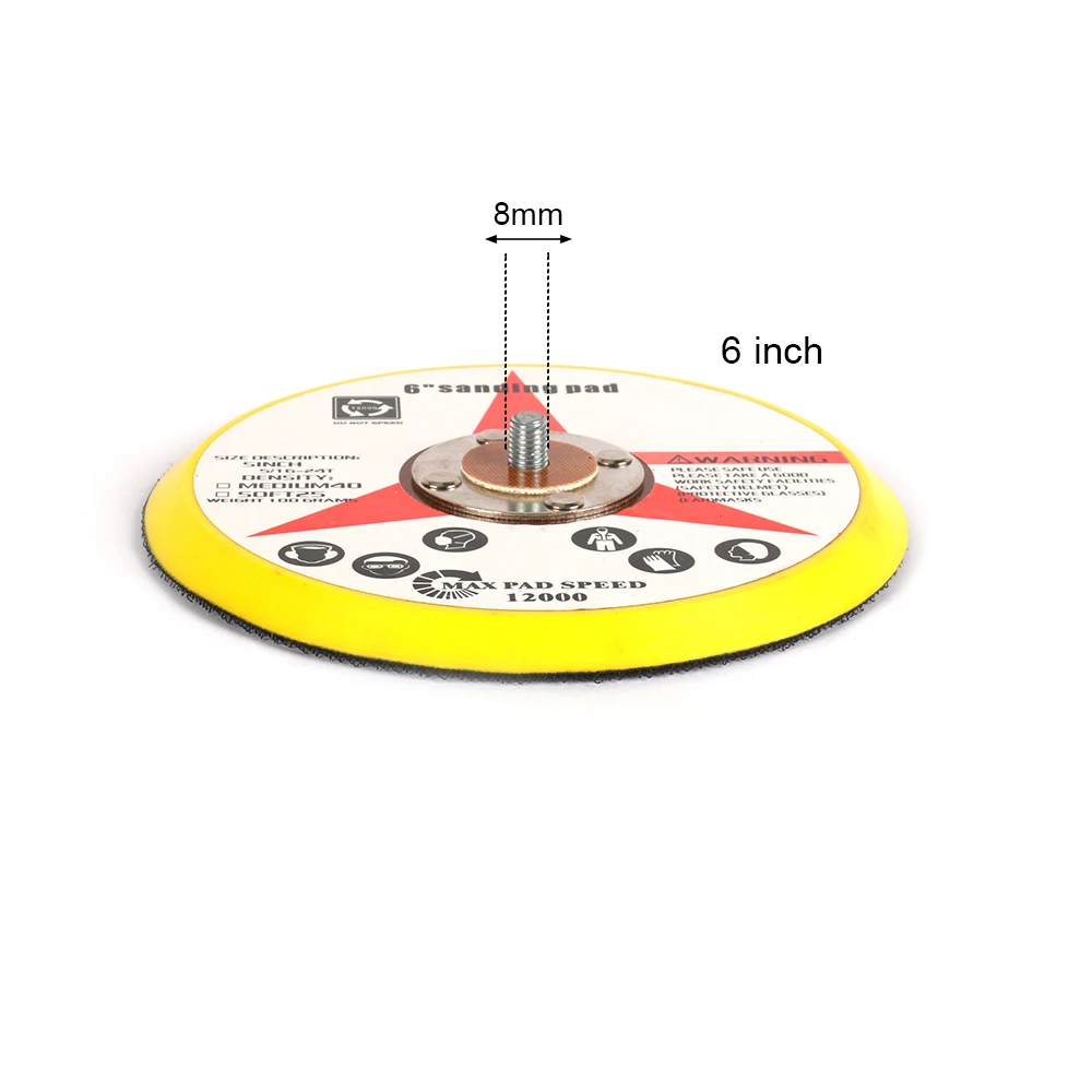 

2/3/4/5/6" Sanding Pad Sander Disc Polishing Pad Backer Plate 6/8mm Shank fit Dremel for Electric Grinder Rotary Tool