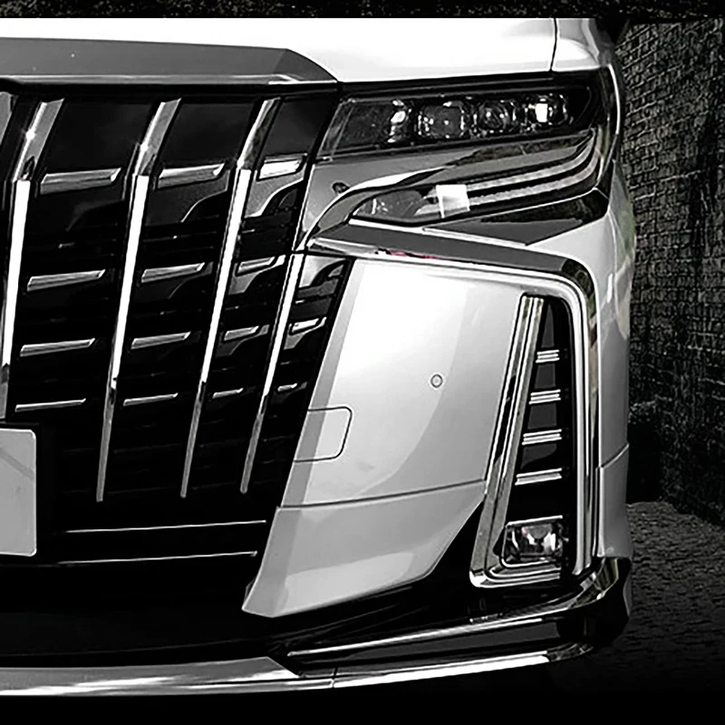 

for Toyota Alphard 30 Series Front Bumper Trim Protector Strip Fog Lamp Fog Light Garnish Strip Chrome Decorative Strip