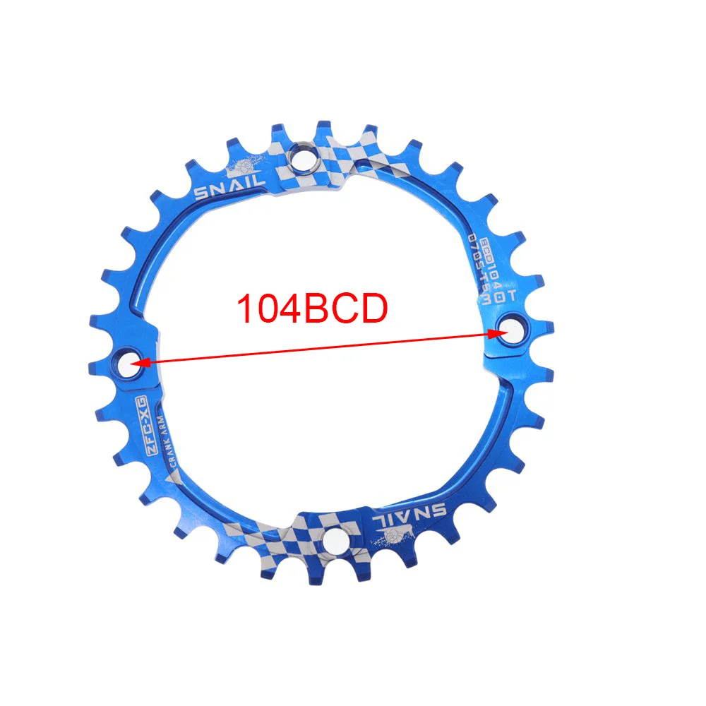 Передняя Звездочка 104 BCD 30T Круглый MTB горный велосипед инструмент для демонтажа
