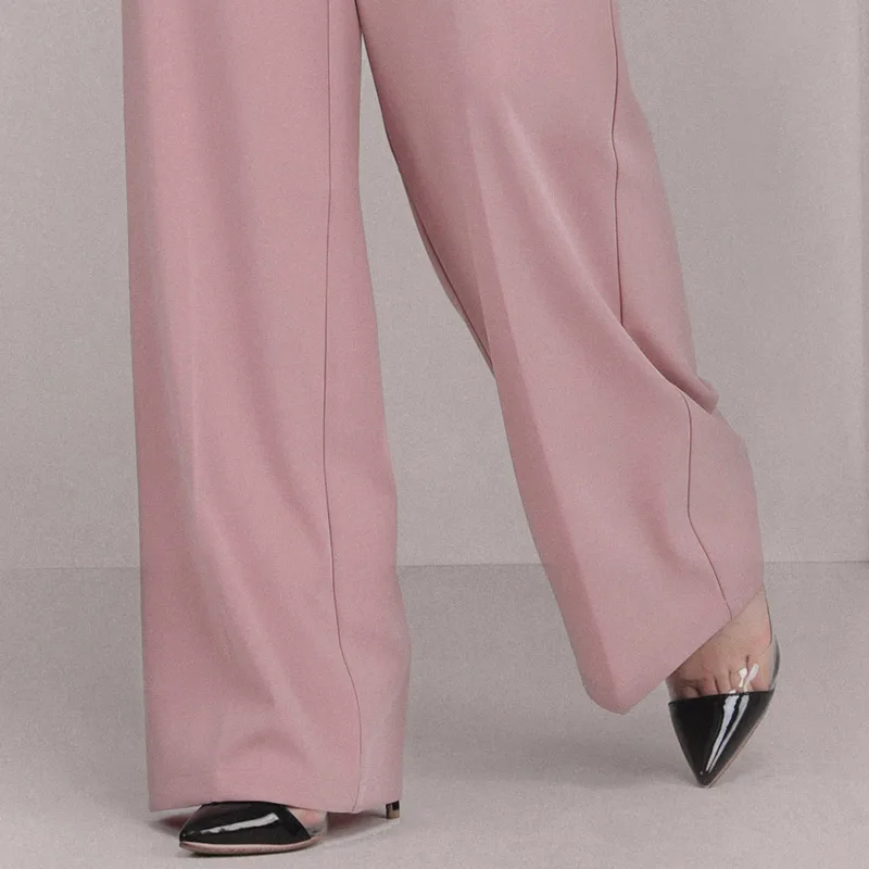 Женский офисный комбинезон Max Spri модный цельный на бретельках с v-образным