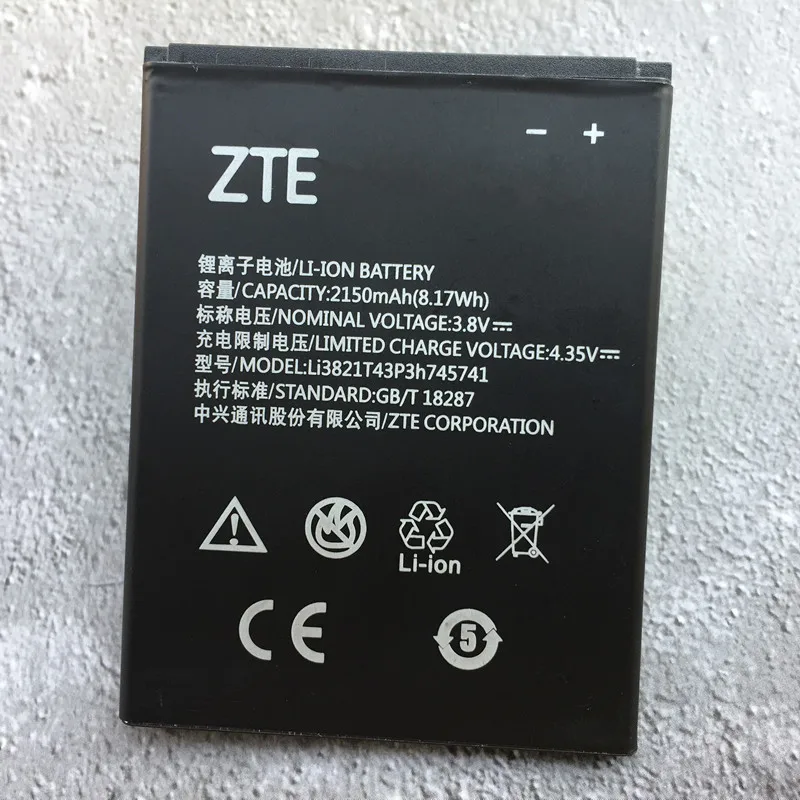 Original 2150mAh Li3821T43P3h745741 Battery For ZTE Blade L0510 Mobile Phone Batteries|Аккумуляторы для мобильных