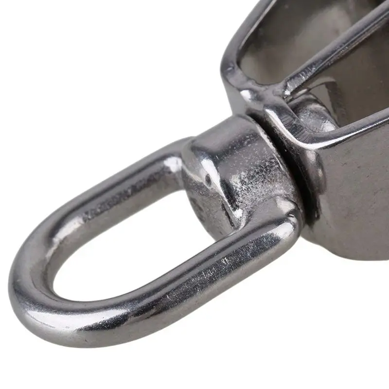 ABSF 304 нержавеющая сталь M15 двойной шкив блок для троса цепи тягового колеса Набор