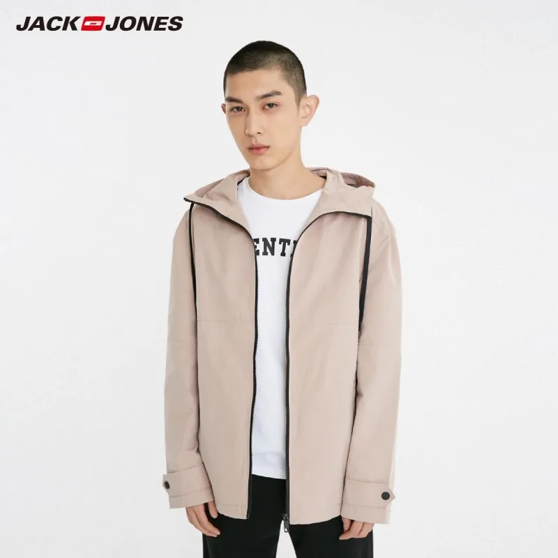 

JackJones Men's Multi-colored Pure Color Short Hooded Jacket Basic| 219121512