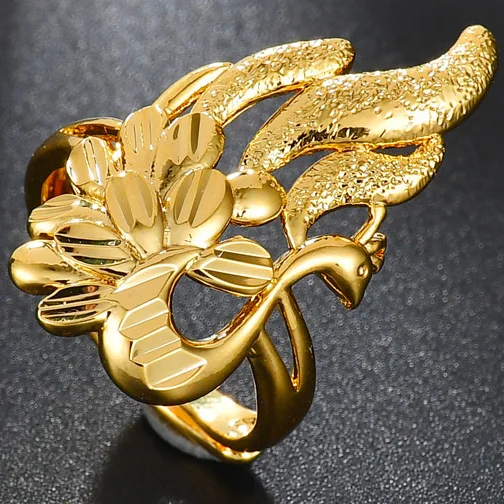 MeMolissa Новое поступление Юго-Восточной Азии в этническом стиле Золото Китайский Миф Король обезьян магическое заклинание, открытые, кольца на палец для Для женщин Корона в Звездном стиле с кольцом - Цвет основного камня: 22R19