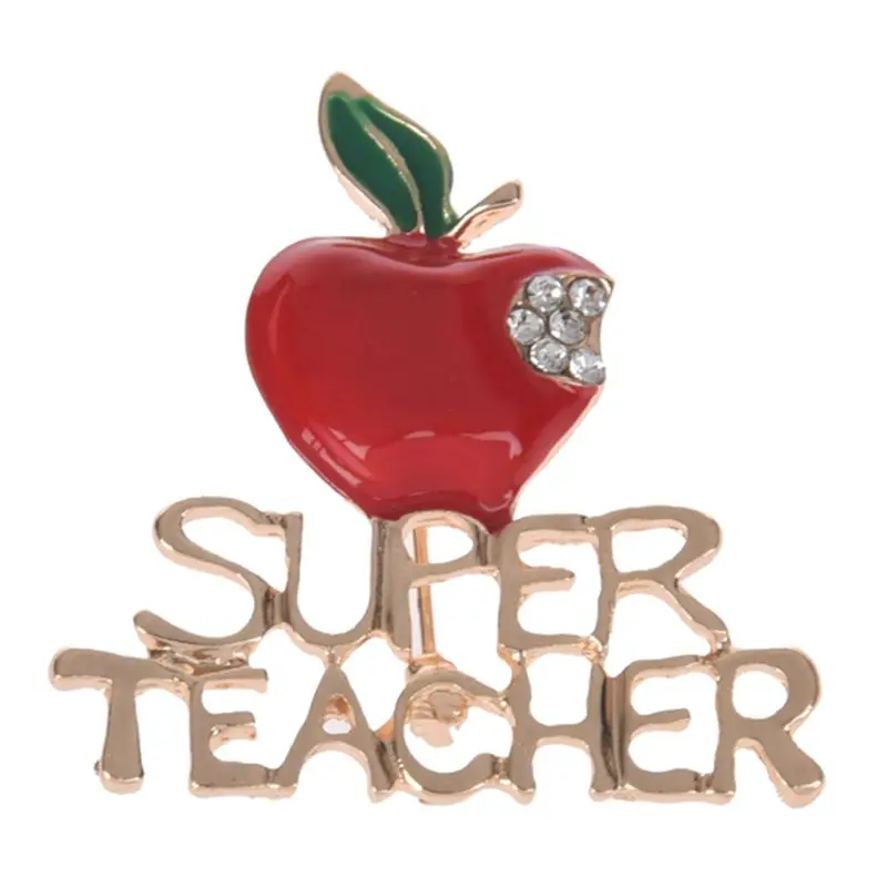 Новый красный Рождественский подарок супер учительницы унисекс с хрустальной