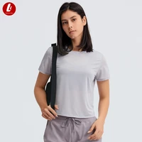 ultralight o neck sport fitness training short sleeve shirts women sweat proof workout exercise gym t shirts crop tops