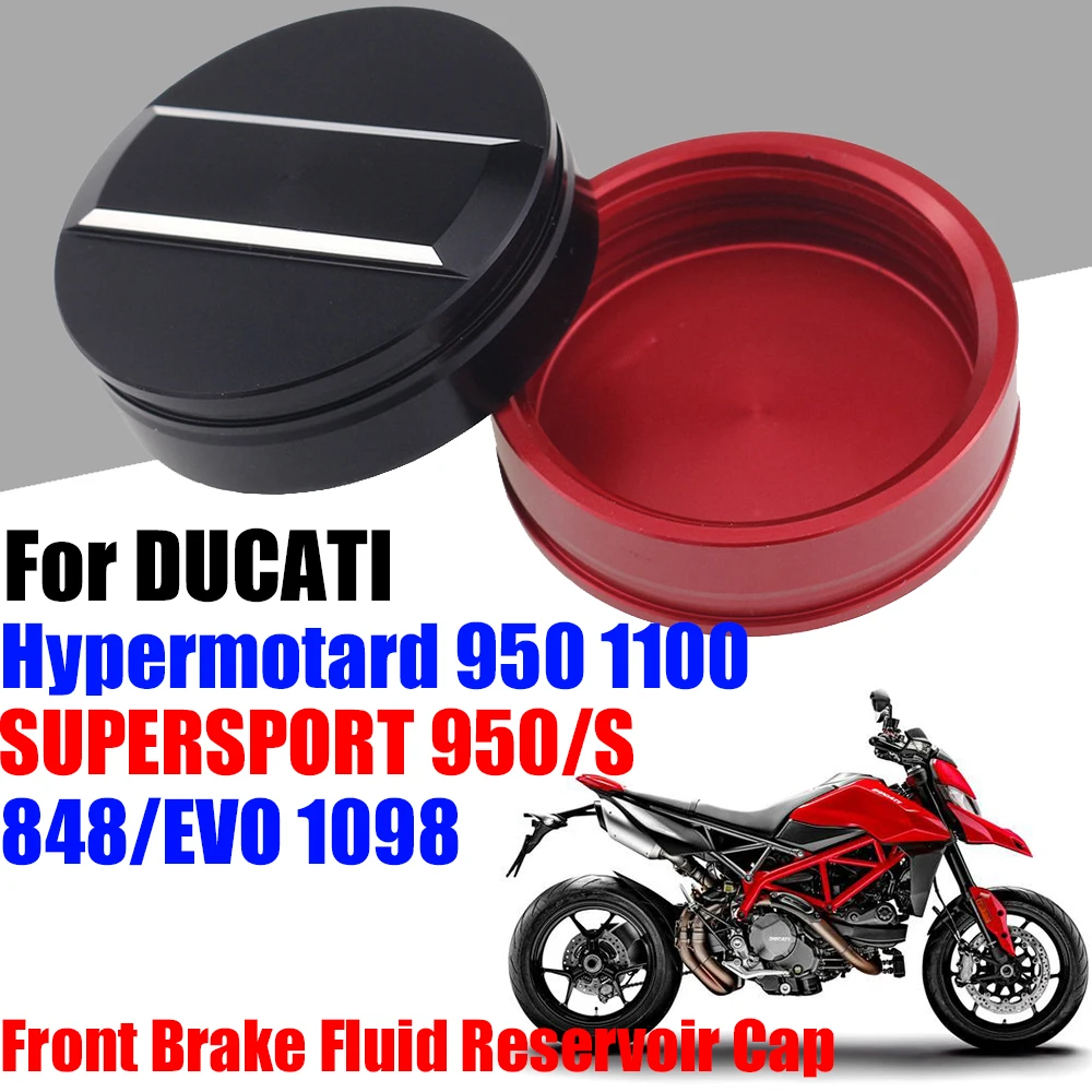 

For DUCATI 848 1098 SUPERSPORT 950 950S Hypermotard 950 1100 Motorcycle Accessories Front Clutch Rear Brake Fluid Reservoir Cap