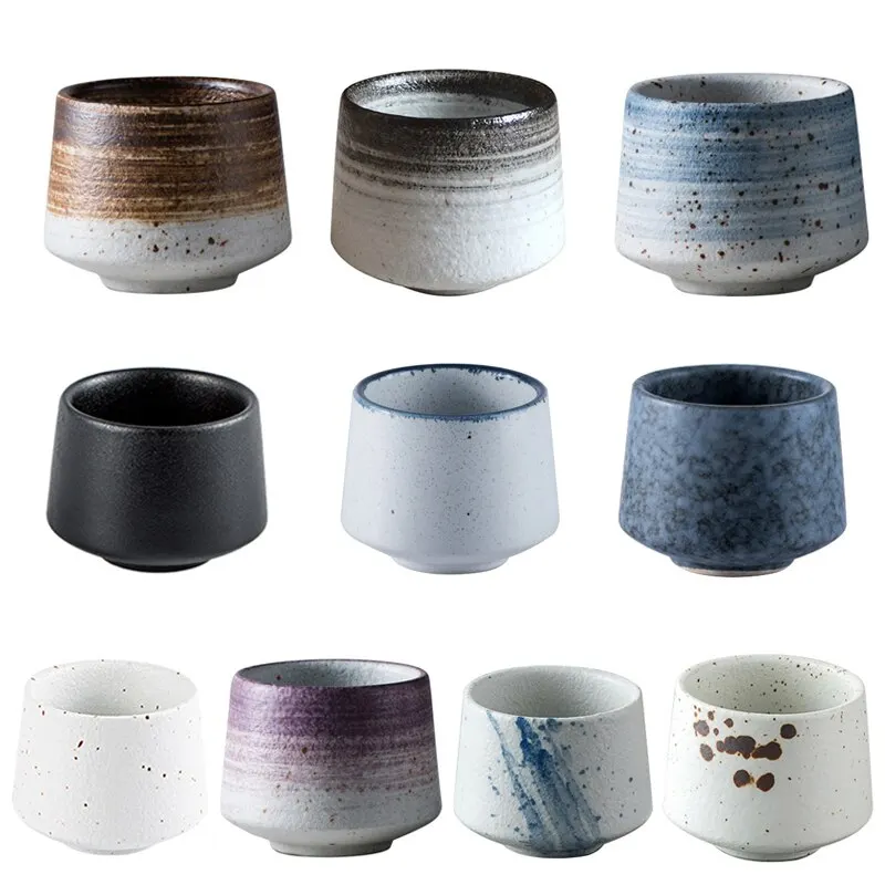 

200ml Ceramic Tea Cups Teaware Kung Fu Tea Set Cup Chinese Teaware Drink Tea Accessories Water Cup Creative Tableware Wholesale