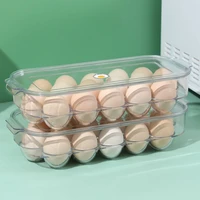 egg storage box egg tray containers kitchen refrigerator eggs transparent dispenser airtight fresh box