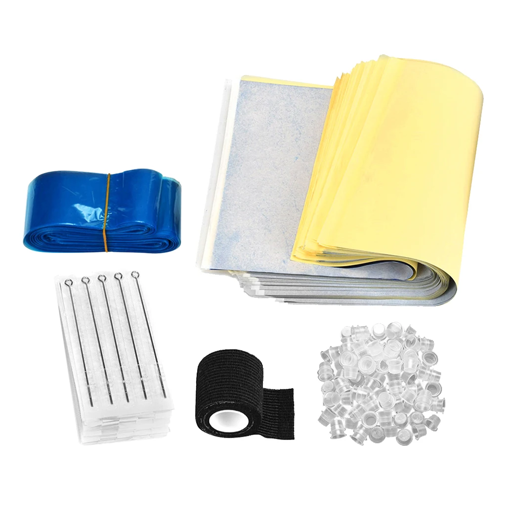 

Transfer Paper Eyelash Ink Cups Caps Needles Sleeves Tattoo Accessories