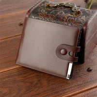 2021 new mens wallet casual cross money clip buckle coin purse fashion student lock two fold wallet wallet men