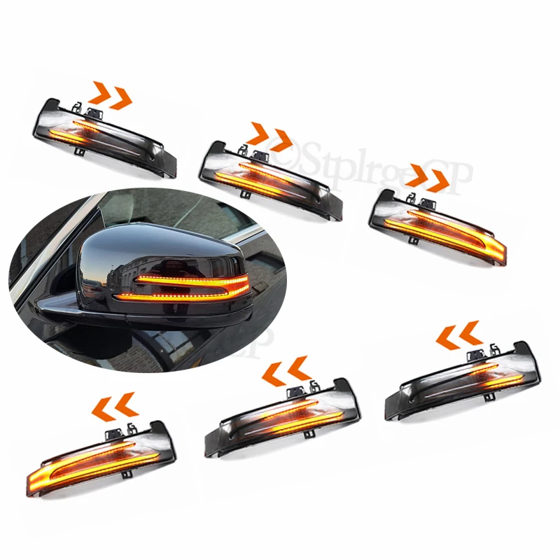 

High-brightness LED dynamic turn signal side mirror indicator light streamer flasher For Mercedes Benz B Class W246 2012-2018