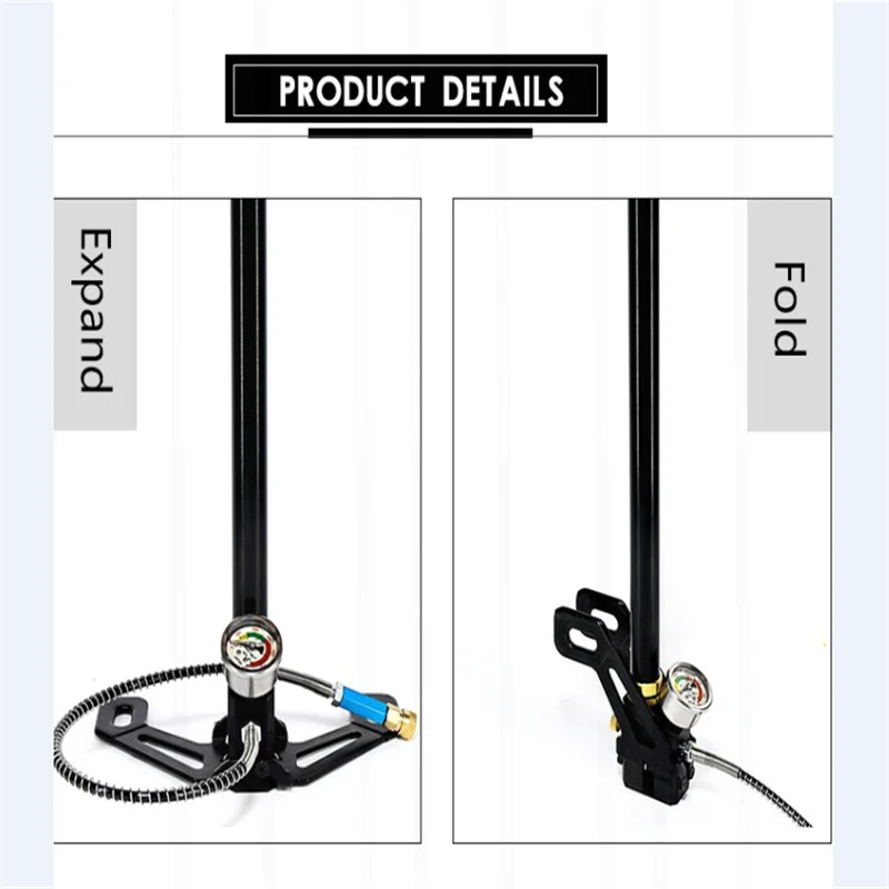 

2019 Hot Selling Wholesale Price High Pressure 4500PSI Scuba Tank Hand Operated Car Tyre Portable Air Pcp Pump
