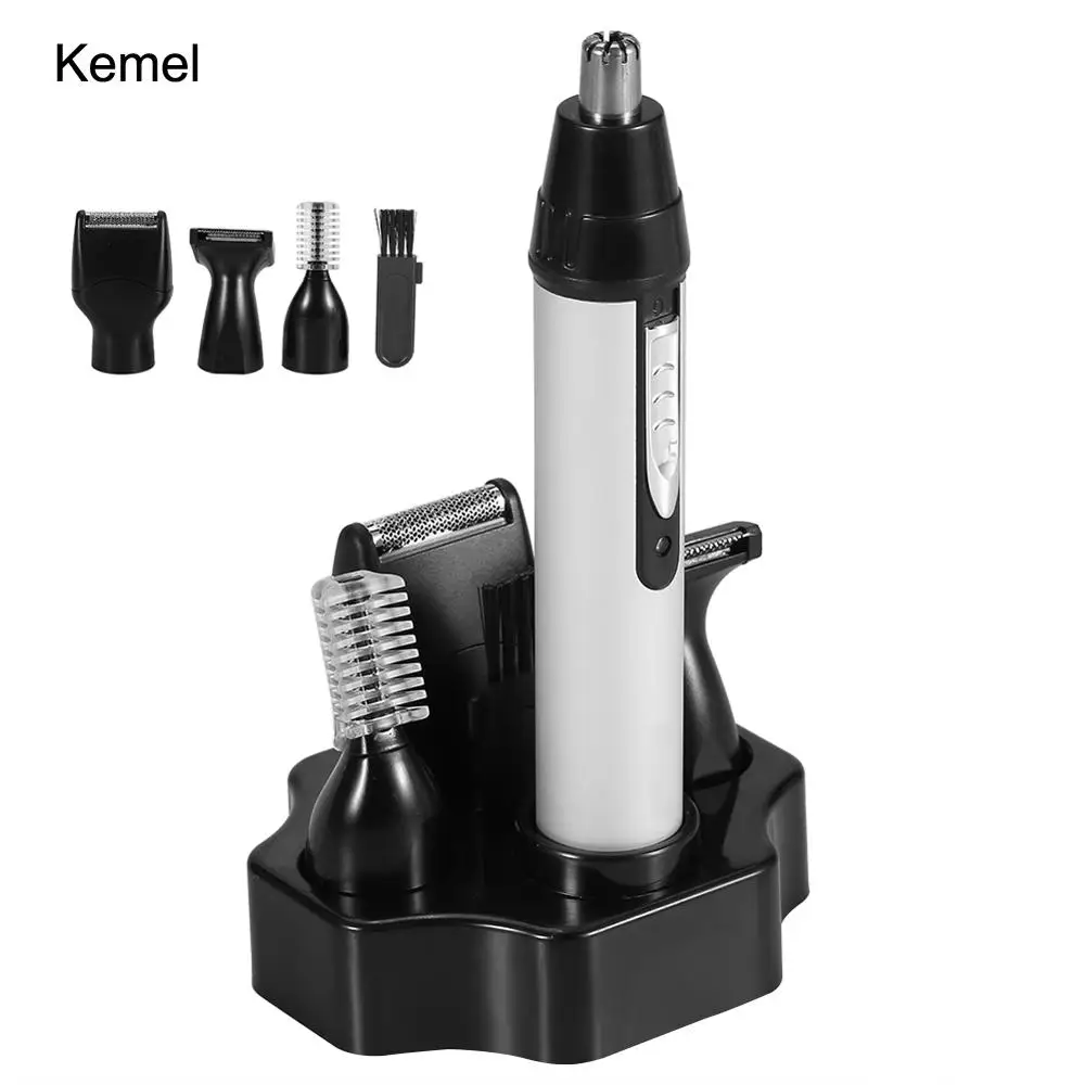 4 в 1 Электрический Ухо Нос волос триммер для стрижки бороды бритва Rehargeable бровей