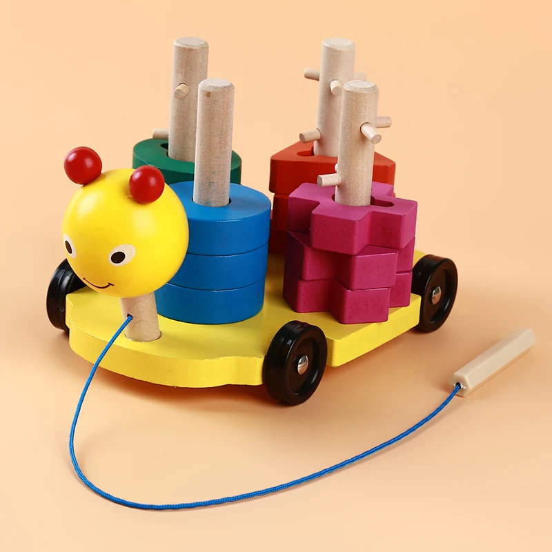 Новый Детский развивающий Деревянный конструктор многофункциональные