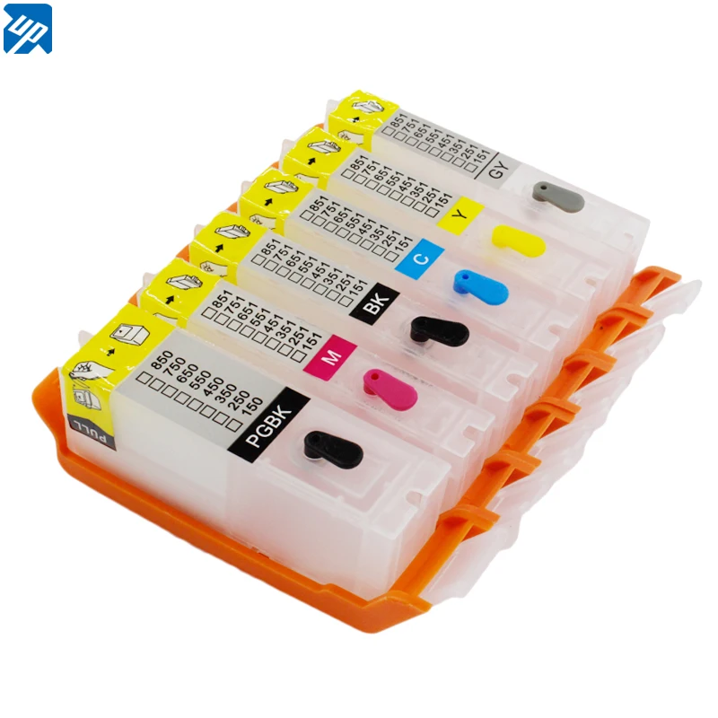 6 шт. pgi-450 CLI-451 многоразовые чернила для принтера Canon PIXMA MG6340 MG7140 iP8740 MG7540 с чипом ARC |