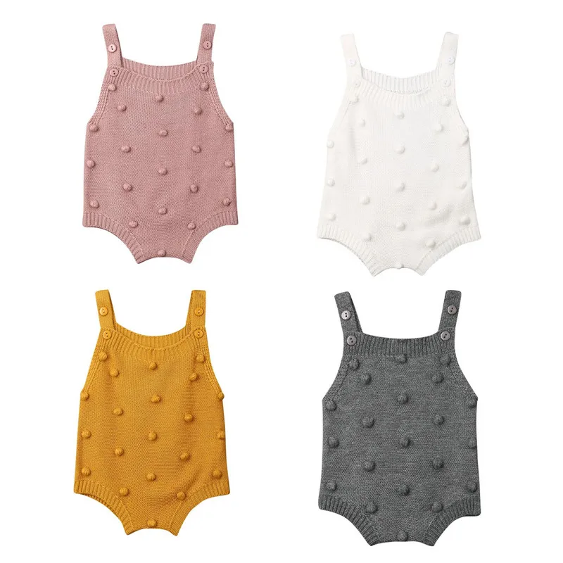 Трикотажный комбинезон для новорожденных без рукавов на возраст 0 18 месяцев|Боди
