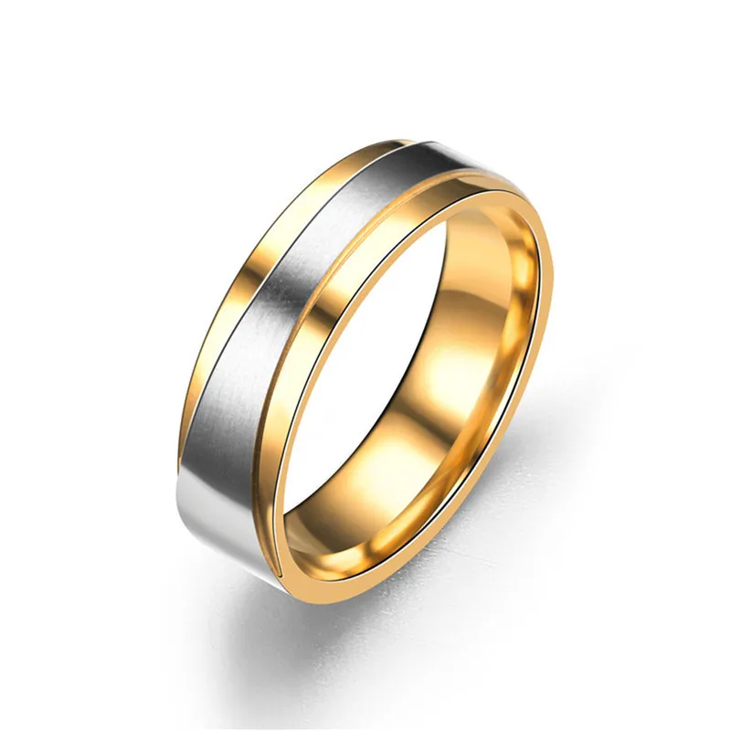 Высококачественный набор золотых колец из матового серебра для влюбленных
