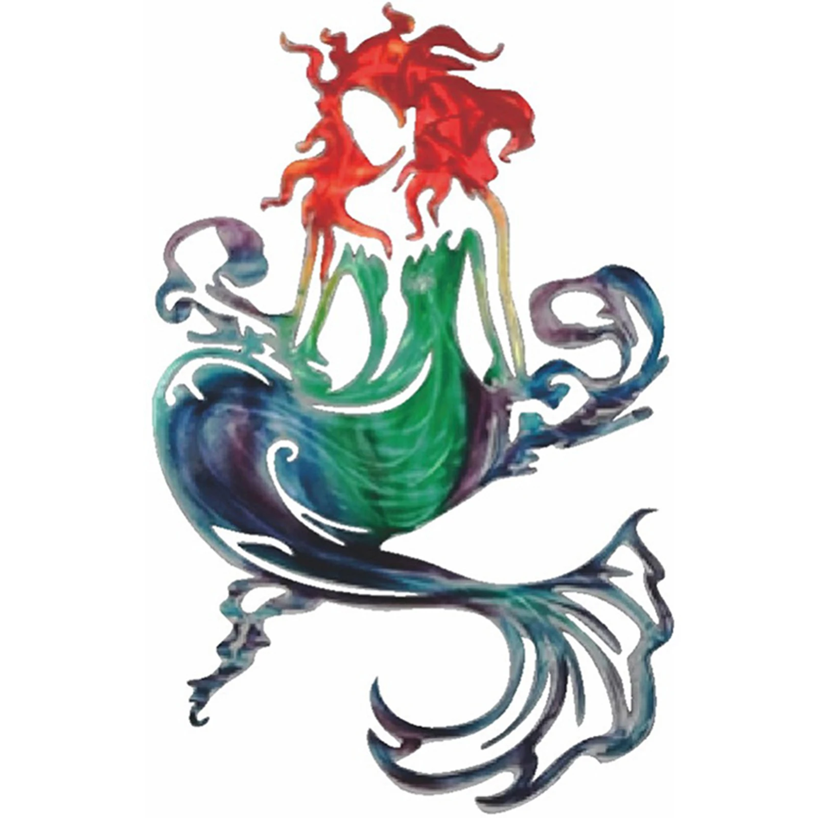 

Mermaid Wall Decoration Crafts Mermaid Metal Wall Art Suitable for Family Garden Beach Decoration Unique Gifts LBE