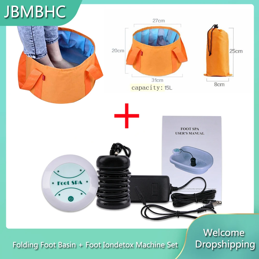 

ionic detox massage machine Foot bath With Foot Sap massage Ion Cleanse Aqua Cell Spa ion detox relief pain foot massage