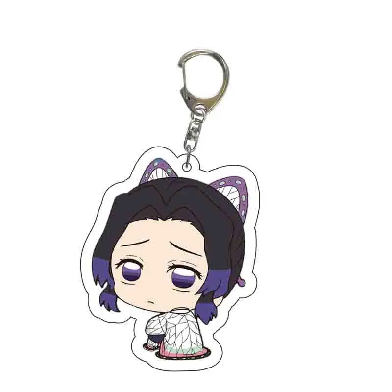 

New Hot Anime Demon Slayer Kamado Tanjirou Key Chains Kimetsu No Yaiba Rengoku Kyoujurou Key Ring Keychain That Brings Good Luck