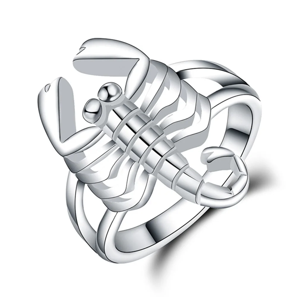 Модные женские кольца с серебряным покрытием из серебра 925 пробы в стиле ретро