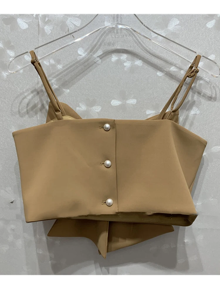 

Free shipping bow decoration back button short section sling ladies summer new fashion wild shoulder strap can be adjusted