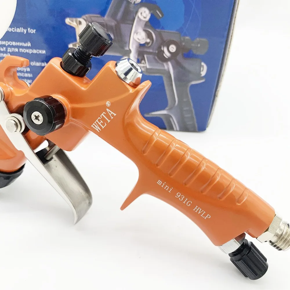 Weta HVLP краскопульт 931 г+ мини 1,3/1,0 мм Аэрограф безвоздушный пистолет-распылитель для покраски автомобиля пневматический инструмент Аэрограф-распылитель