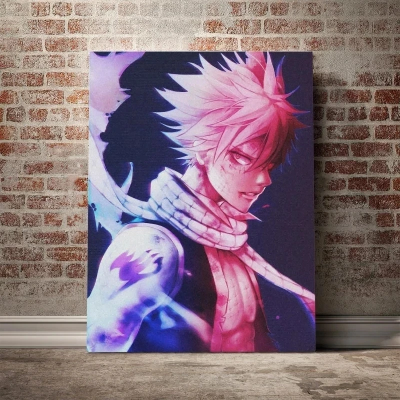 

Hd Prints Poster Nordic Home Deco Canvas Painting Fairy Tail Anime Role Pictures Modular Wall Art Modern Living Room Bedroom