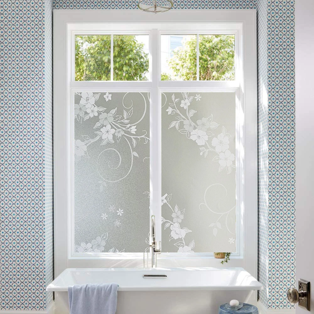 

New Style Bird Frosted Window Privacy Film Self Adhesive Vinyl Uv Blocking Window Stickers Heat Insulation Stained Window Clings