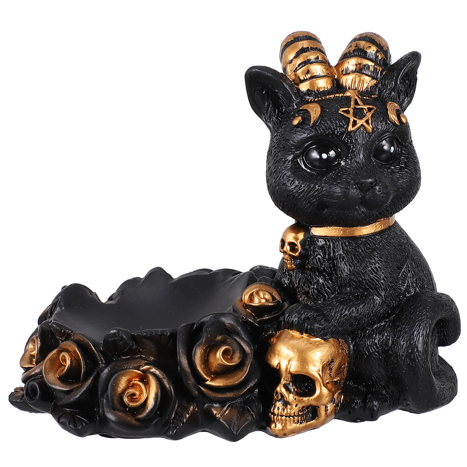 

1pc Cat-shaped Statue Decoration Unique Crystal Base Ornament Home Decor