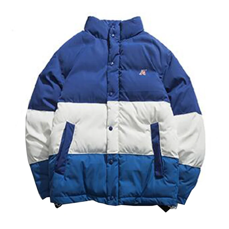 Зимние Цветные Лоскутные парки 2019 хип хоп на молнии карманы толстые куртки